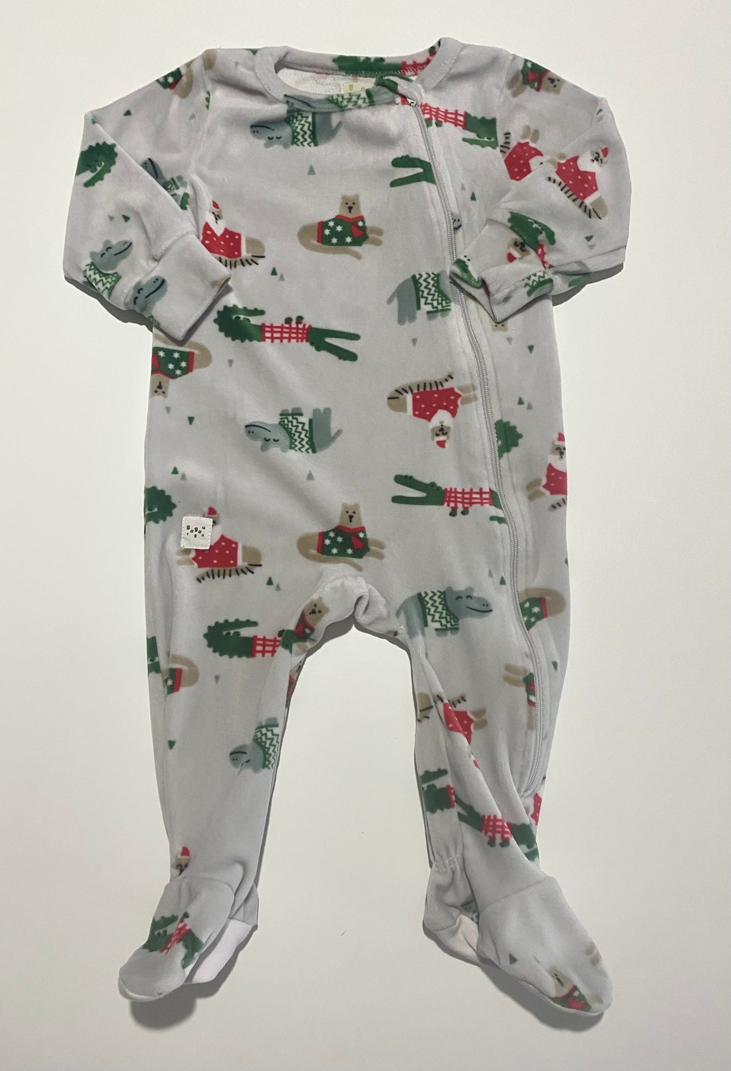6-9 mois | Pyjama à pattes en velours Gagou Tagou (Imparfait)