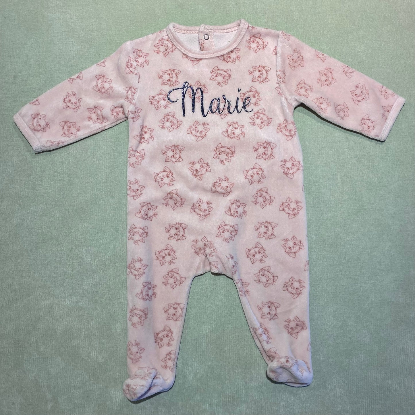 3-6 mois | Pyjama à pattes en velours Disney