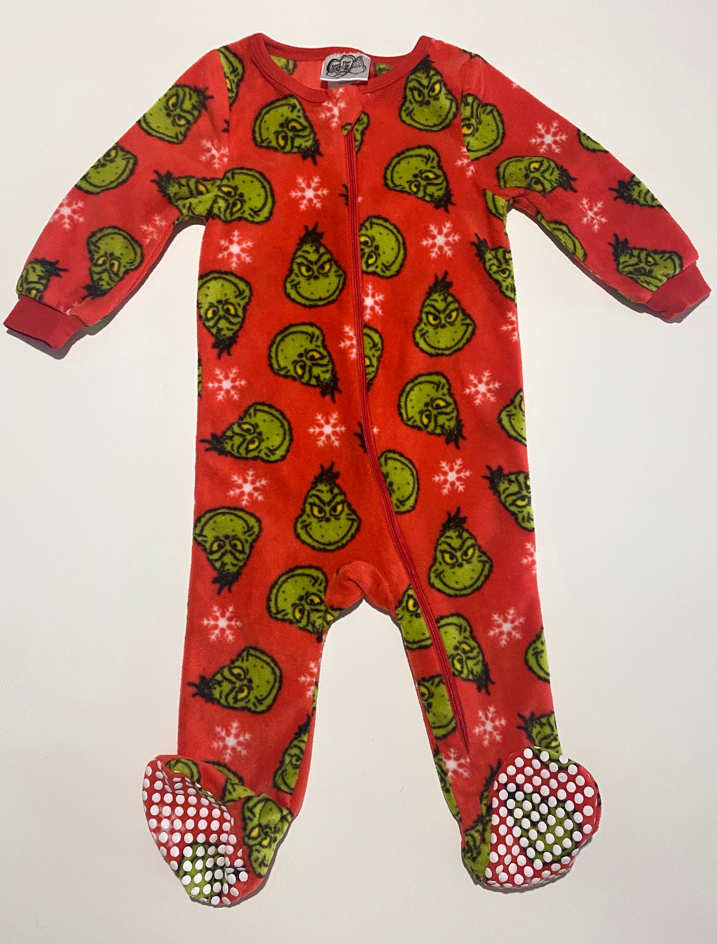 12-18 mois | Pyjama à pattes en polar The Grinch