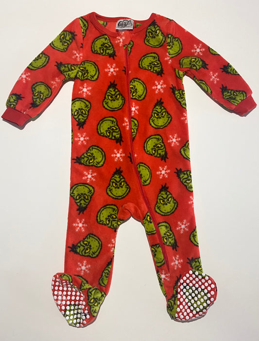 12-18 mois | Pyjama à pattes en polar The Grinch