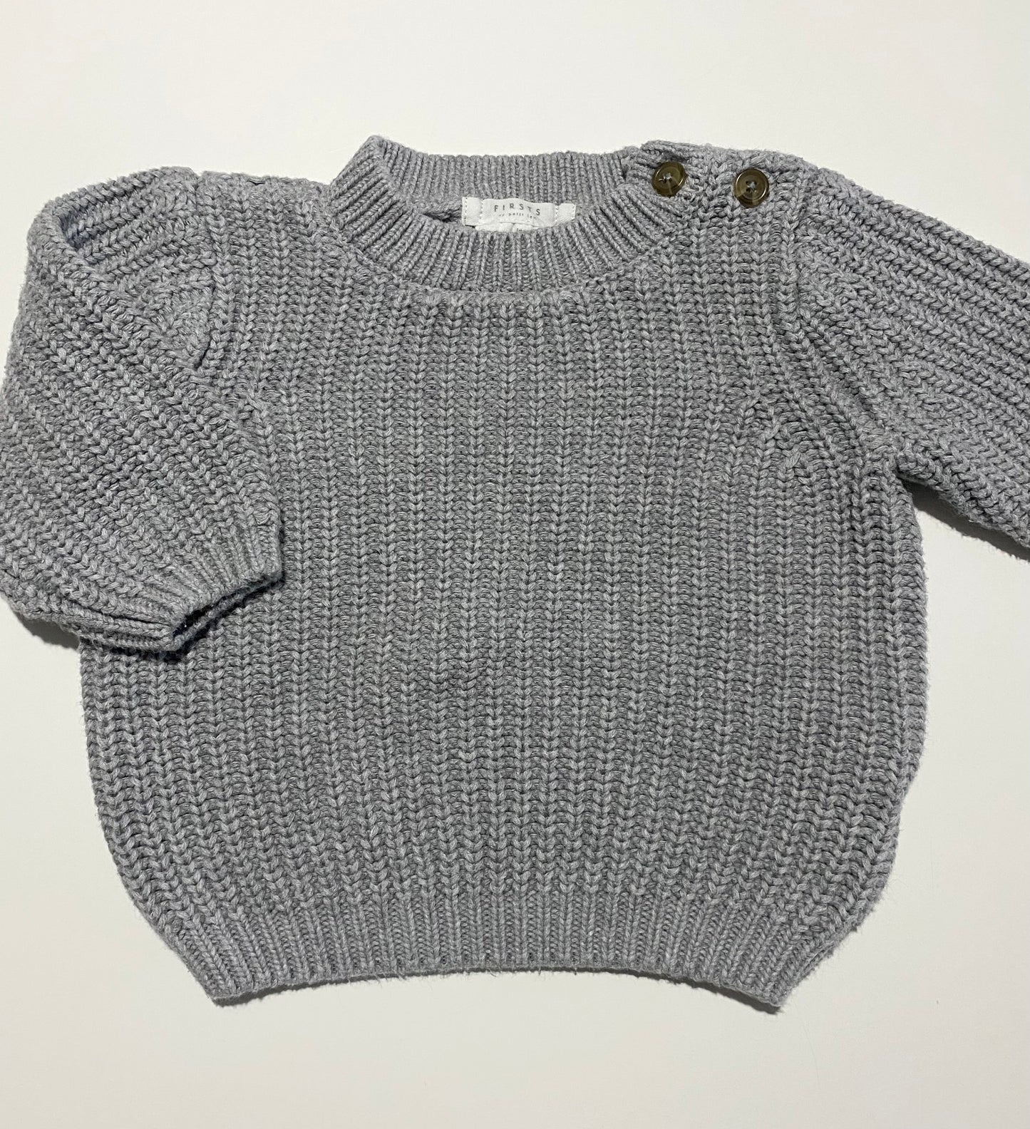 6-12 mois | Chandail en tricot Firsts by Petit Lem