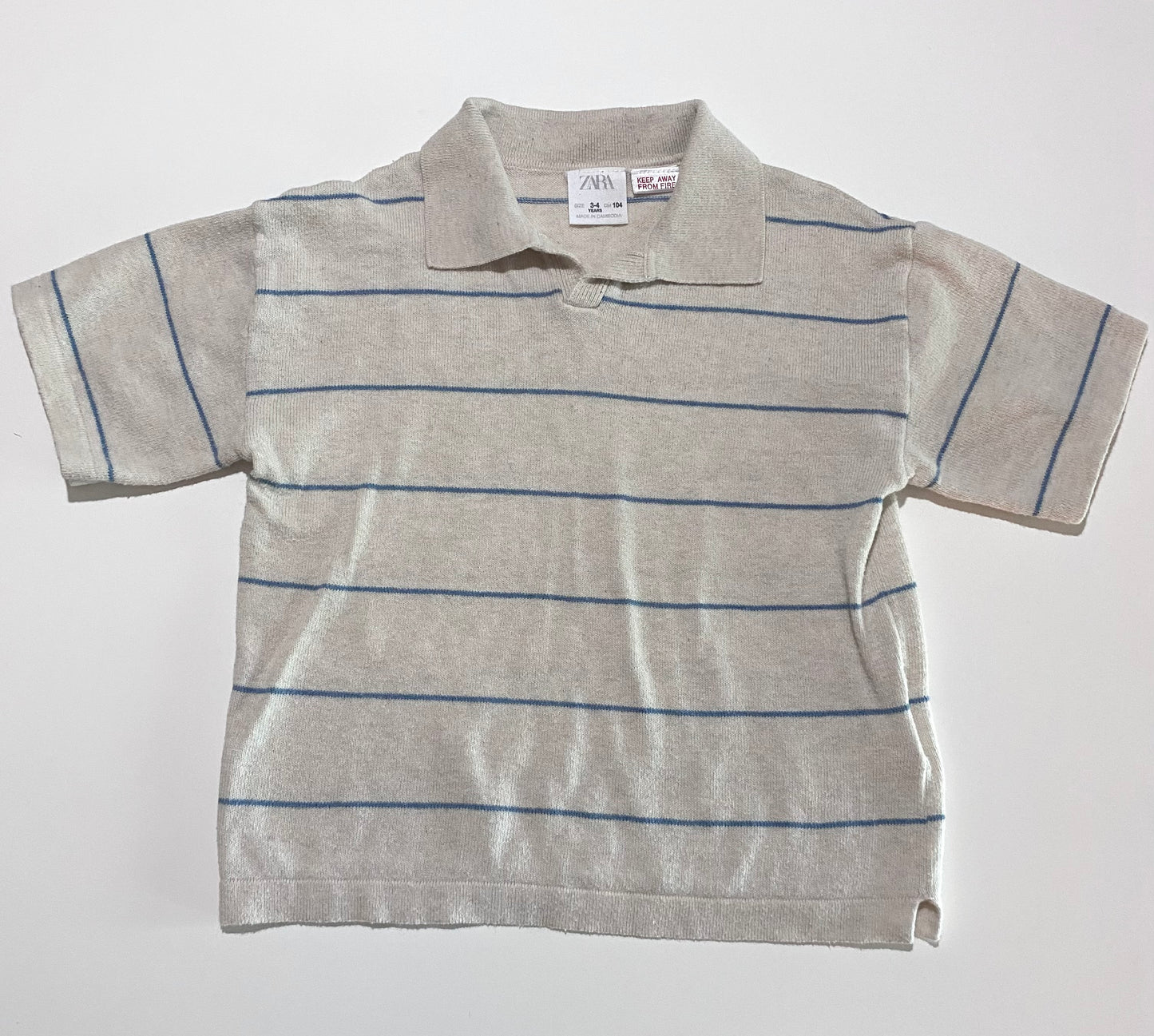 3-4 ans | Polo en tricot Zara (Mousseux)