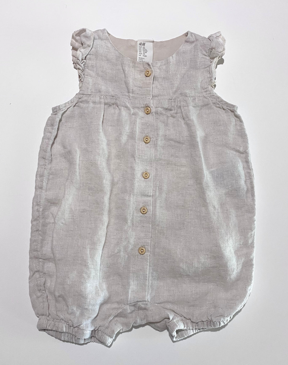 3-6 mois | Barboteuse en lin H&M