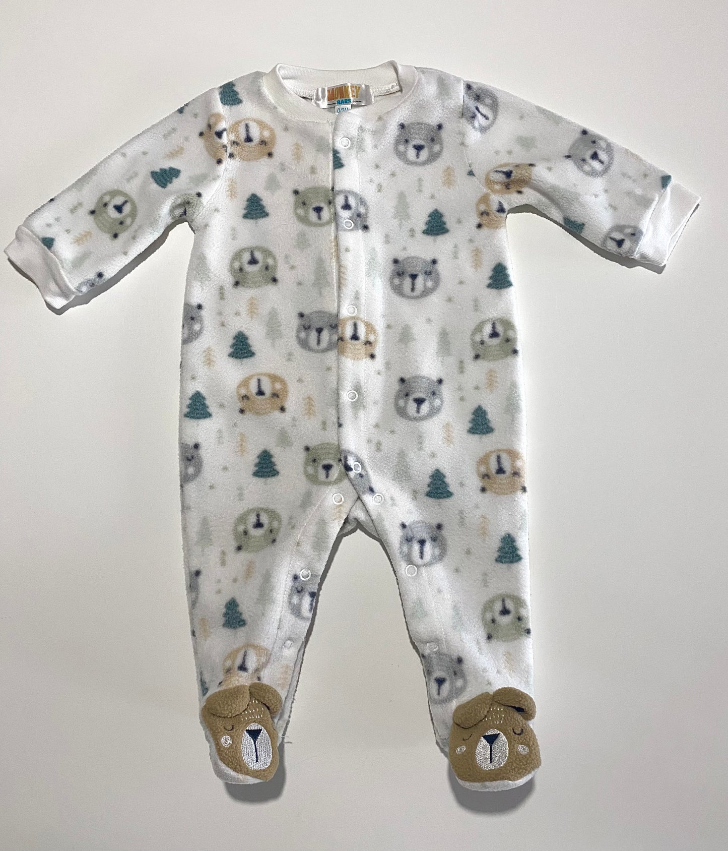 0-3 mois | Pyjama à pattes en polar Monkey Bars