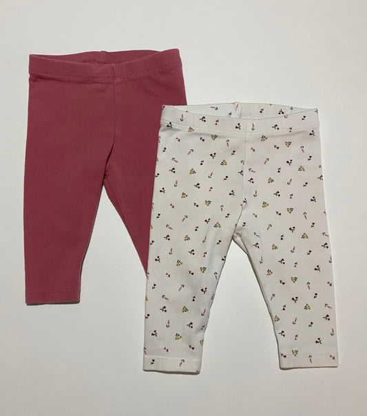 3-6 mois | Duo de leggings Rise Little Earthling