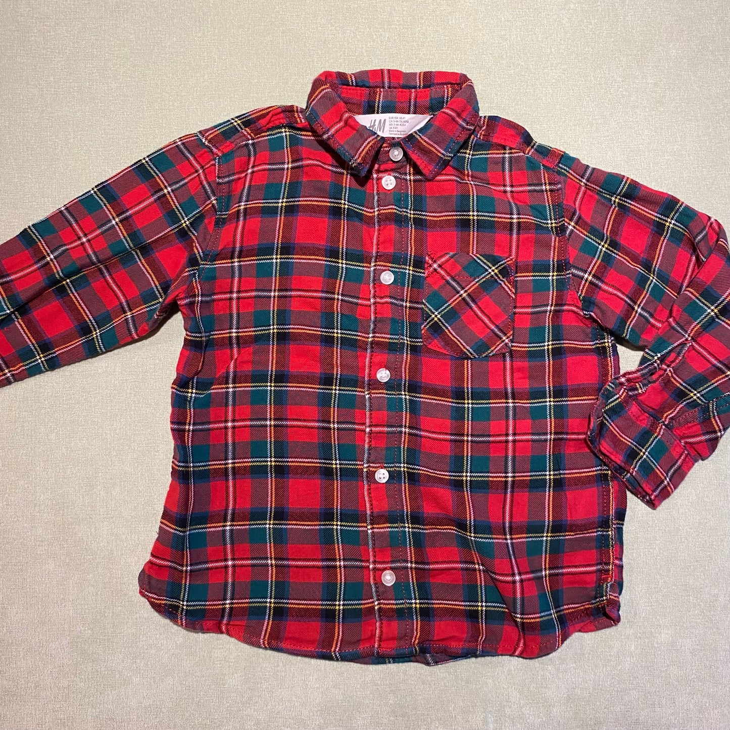 3-4 ans | Chemise en flanelle H&M