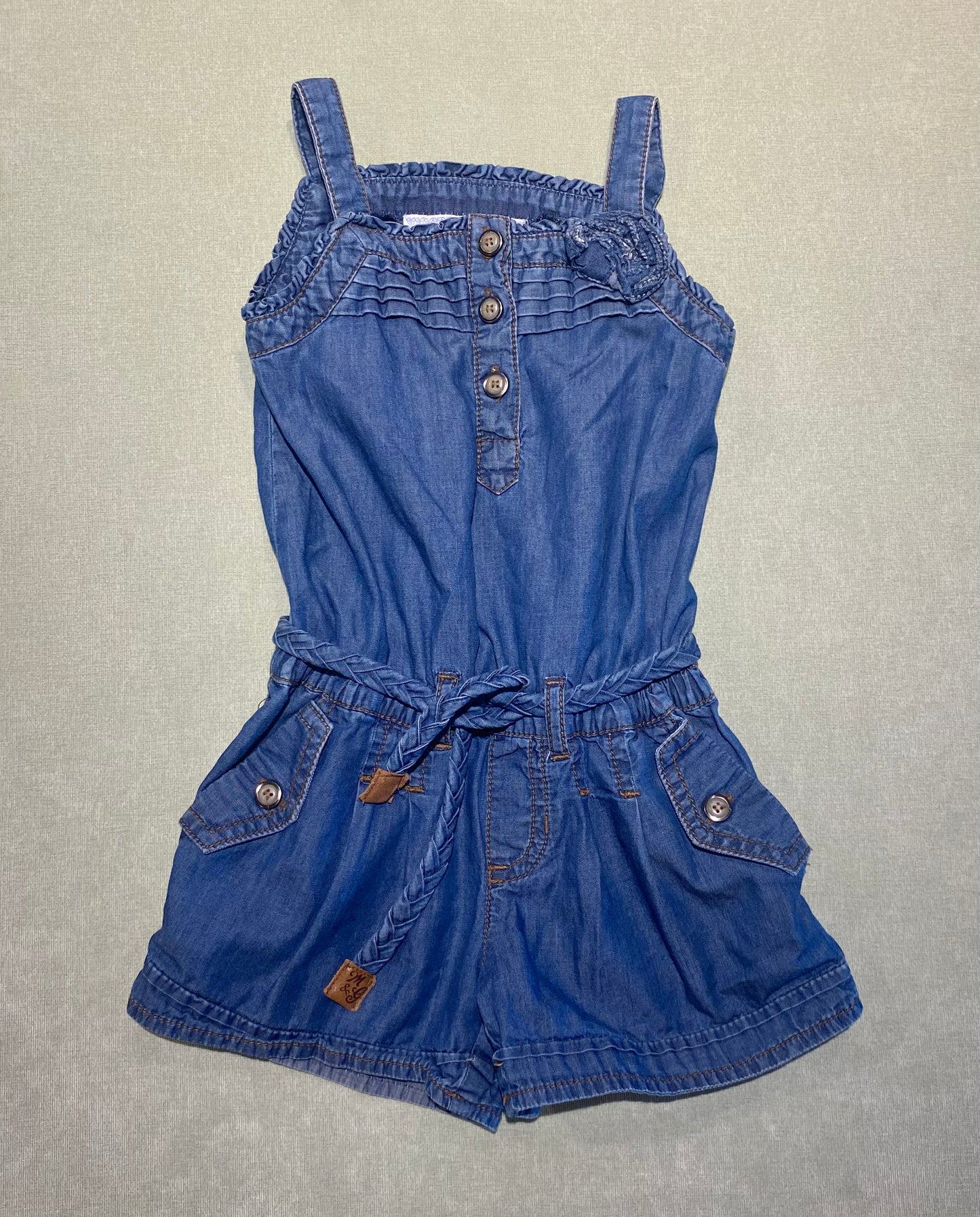 2 ans | Combinaison short en denim Mayoral