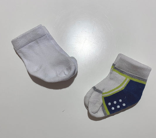 Nouveau-né | Ensemble de 2 paires de bas