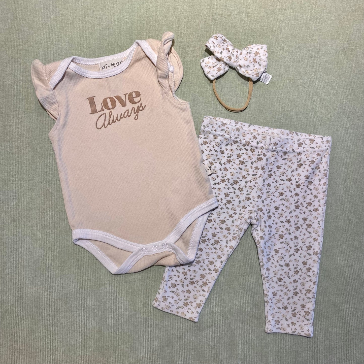 6-9 mois | Ensemble avec bandeau Kit + Pearl